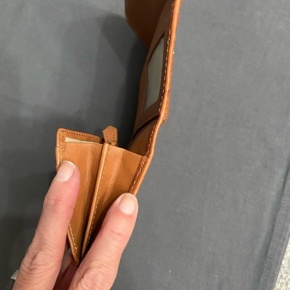 FRYE Melissa Antique Leather Series Card Holder Trifold Long Wallet Zip/Snap - Picture 13 of 17